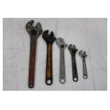 Crescent Adjustable Wrenches 6-15 in (Lot of 5)