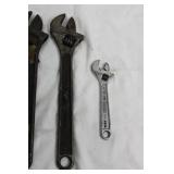 Mixed-Brand Adjustable Wrench Set - Crescent 15 in - Forged 12 in x2 - Williams AP-6X 6 in