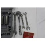 SEARS CRAFTSMAN Socket Set with Wrenches in Gray Case
