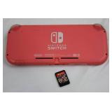 Nintendo Switch Console - Pink/Coral with Mario Kart 8 Deluxe Cartridge
