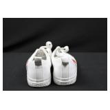 Tommy Hilfiger Sneakers - White Leather with Red & Navy Stripes - Size US 9