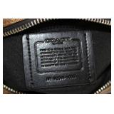 Coach Signature Crossbody Bag - Brown Monogram with Black Pebble Leather Front Pocket