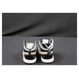 Air Jordan 1 Retro High OG - Toddler US 10C Black/White with Gold Swoosh