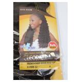 Cleopatra 22 Inch French Deep Wave Bulk Remy Hair Color 4 - 2 Bundles & Velvet Edges