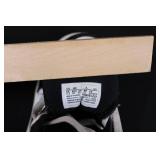 Air Jordan 1 High Top Kids Sneakers - Black/White with Gold Swoosh, US 6C