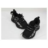 Just So Black Knit Sneakers - Sock-Style Runner with JUST SO Branding