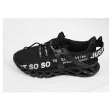 Just So Black Knit Sneakers - Sock-Style Runner with JUST SO Branding
