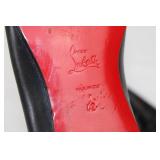 Christian Louboutin Black Leather Tassel Loafers - Size 42 - Made in Italy