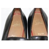 Christian Louboutin Black Leather Tassel Loafers - Size 42 - Made in Italy