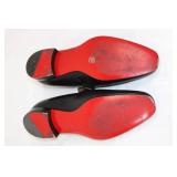 Christian Louboutin Black Leather Tassel Loafers - Size 42 - Made in Italy