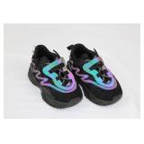 JAVI Swiftly 7C Kids Sneakers - Black With Iridescent Overlay(photochromic)