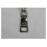 Steve Madden Denim Blue Crystal-Embellished Crossbody Bag with Chain