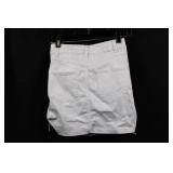 Labijou White Mini Skirt - Side Lace-Up Detailing - Size S - Made in Vietnam