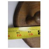 Rustic Wooden Wall Shelf with Heart Cutouts & Coat Hook Board