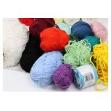 Piccasso Crochet Kit with Yarn & Colorful Hooks in Blue Carry Bag