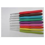 Piccasso Crochet Kit with Yarn & Colorful Hooks in Blue Carry Bag