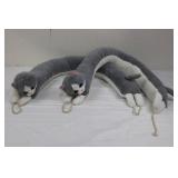 Magzo Door Draft Stopper Weighted - Cat Plush, 40in Long Total of 2
