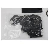 Black MOLLE Tactical Backpack with American Flag Patch and First Aid Essentials Kit