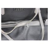 Steve Madden Black Pebbled Leather Tote with Removable Crossbody Strap