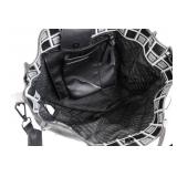 Steve Madden Black Pebbled Leather Tote with Removable Crossbody Strap