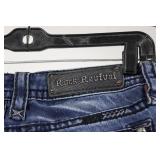 Rock Revival Jeans - Embroidered Back Pockets, Medium Blue Denim, Size 30