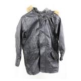Wilsons Leather Kids XL Leather Jacket with Fur Hood - Black