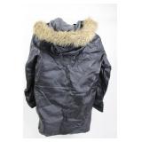 Wilsons Leather Kids XL Leather Jacket with Fur Hood - Black