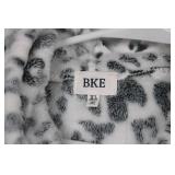BKE Leopard Print Fleece Hoodie XL - Plush Hooded Sweatshirt