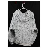 BKE Leopard Print Fleece Hoodie XL - Plush Hooded Sweatshirt