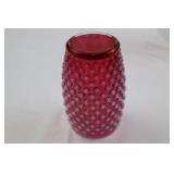 Fenton Cranberry Opalescent Hobnail Tumblers - 6-Piece Set