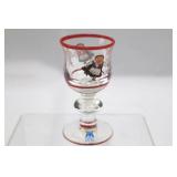 Magnor Norway Nisse Pattern Decanter Set - Hand-Blown Crystalline, 10-Piece