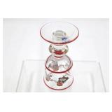 Magnor Norway Nisse Pattern Decanter Set - Hand-Blown Crystalline, 10-Piece