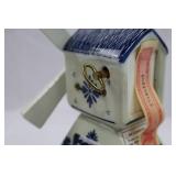 Delft Blue Ceramic Musical Moving Windmill "Sound of Music"
