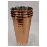 Pier 1 Imports Copper Moscow Mule Bar Set - Pitcher & 4 Mugs & 4 Tumblers