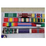 Vintage US Army Pins Including Purple Heart Medal with Ribbon