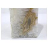 Natural Crystal Agate Geode Bookends (Lot of 2)