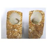 Natural Crystal Agate Geode Bookends (Lot of 2)