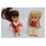 Mattel Liddle Kiddle Dolls "Soapy Siddle", "Lola Liddle" (1966)