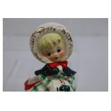 Mid-Century Goebel Christmas Girl Figurine Circa 1957, Model 166