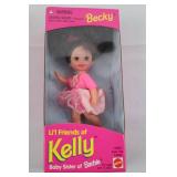 Set of NIB 2000 Barbie Kelly Club Dolls - Nikki, Keeya, Kayla, and Becky (Lot of 4)