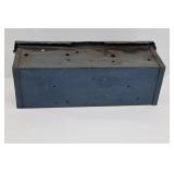 Vintage Metal Mailbox with American Flag & Heart Motifs