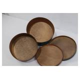 Set of Wooden Shaker Design Nesting Boxes with Swallowtail Joints & Lids