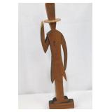 Uncle Sam Folk Art Wooden Figure - Americana, 22 1/2 in Tall