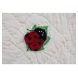 Ladybug Quilt 45" Square - Included 11" Pillow