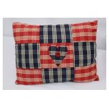 Patchwork Pillows - Red/Blue Americana Cushions - Set of 3