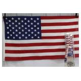 Valley Forge 2x8x12 US Flags Porch Set with 5-Finger Cast Bracket