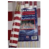 Valley Forge 2x8x12 US Flags Porch Set with 5-Finger Cast Bracket
