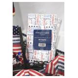 Nutcracker Soldier Patriotic Display With American Flag & Pier 1 Napkins