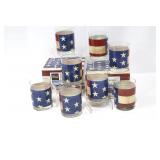 Warren Kimble Colonial Glassware - 4 x 13 oz Double-Old-Fashion Glasses