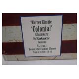 Warren Kimble Colonial Glassware - 4 x 13 oz Double-Old-Fashion Glasses